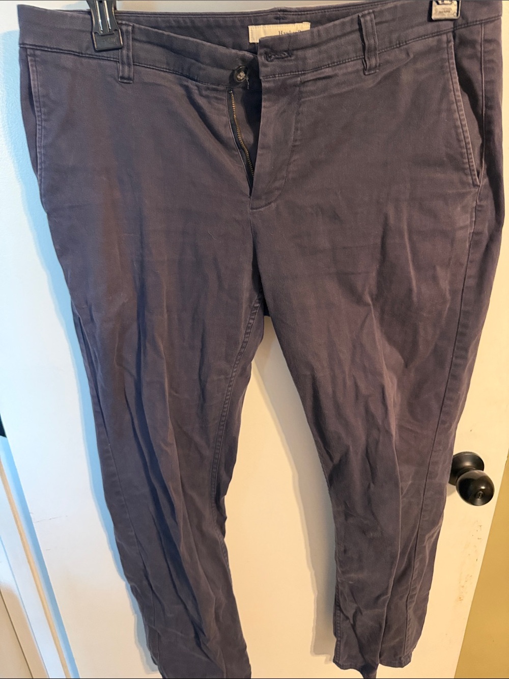 Men's Chinos in Slate Blue - Unbranded
